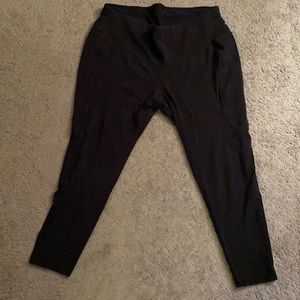 black control top leggings